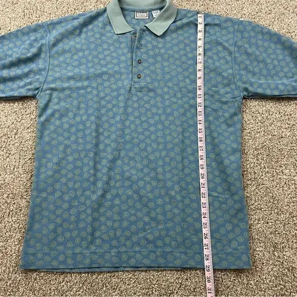NWT Vintage Bugle Boy Paisley Golf Polo men's L - Picture 5 of 6